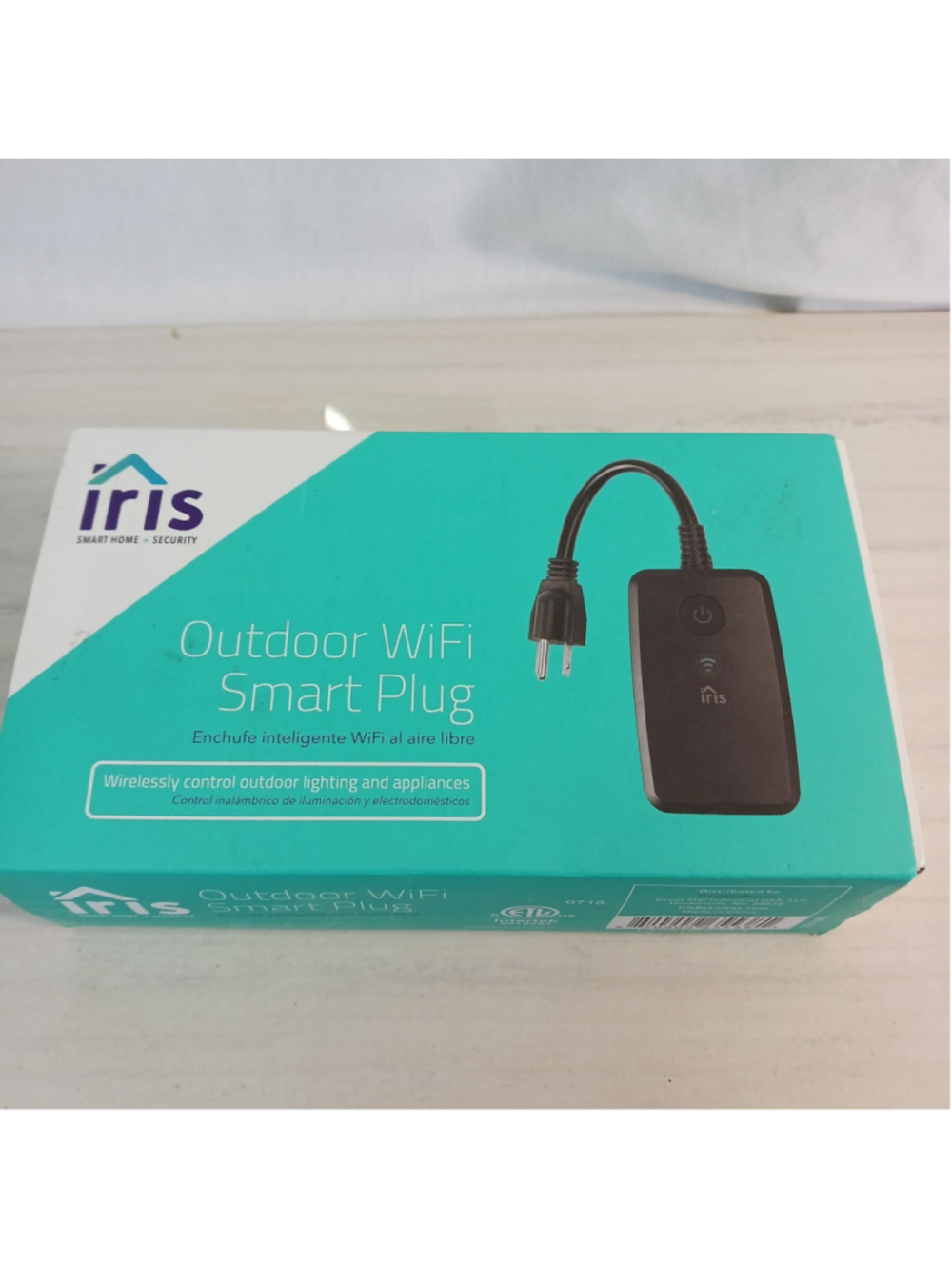 Iris Outdoor WiFi Smart Plug 120-Volt Black Smart Plug B17